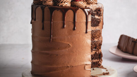 Easy chocolate brownie cake recipe | BBC Good Food