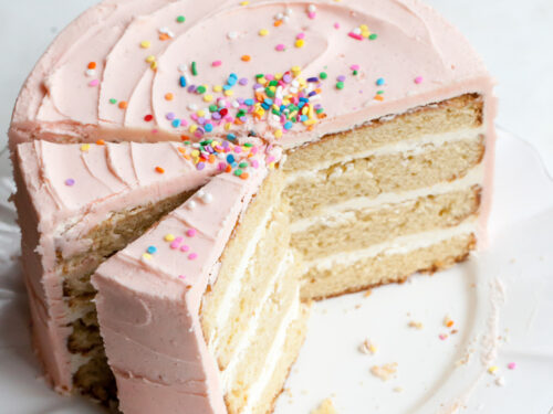 The Best Vanilla Cake Recipe - Sugar Spun Run