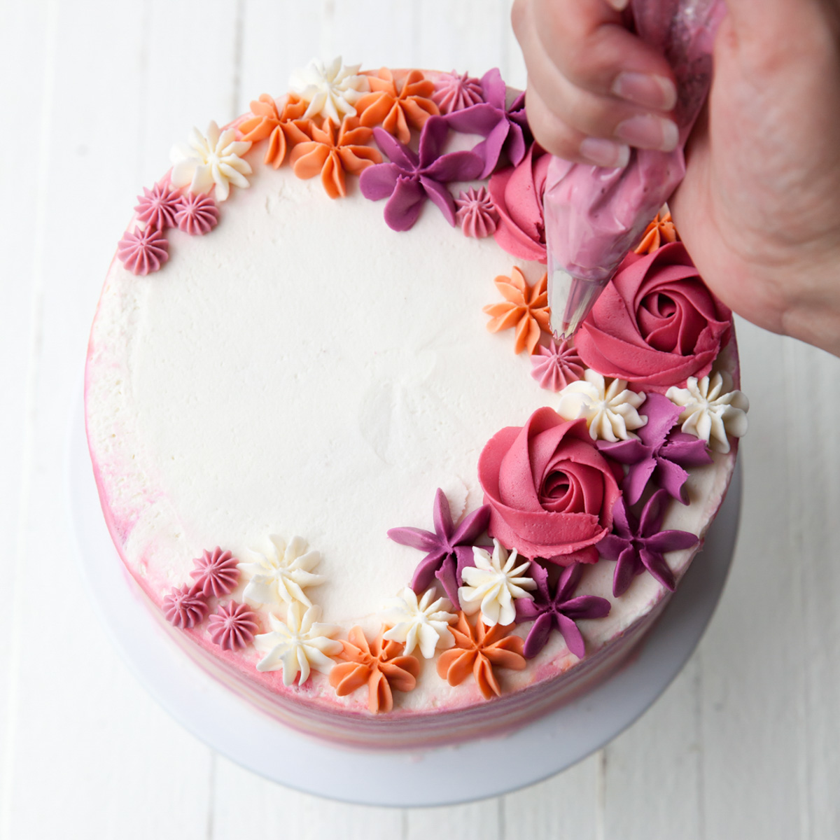 Flower Icing Birthday Cake Best Flower Site