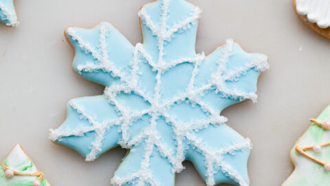 christmas sugar cookies snowflakes