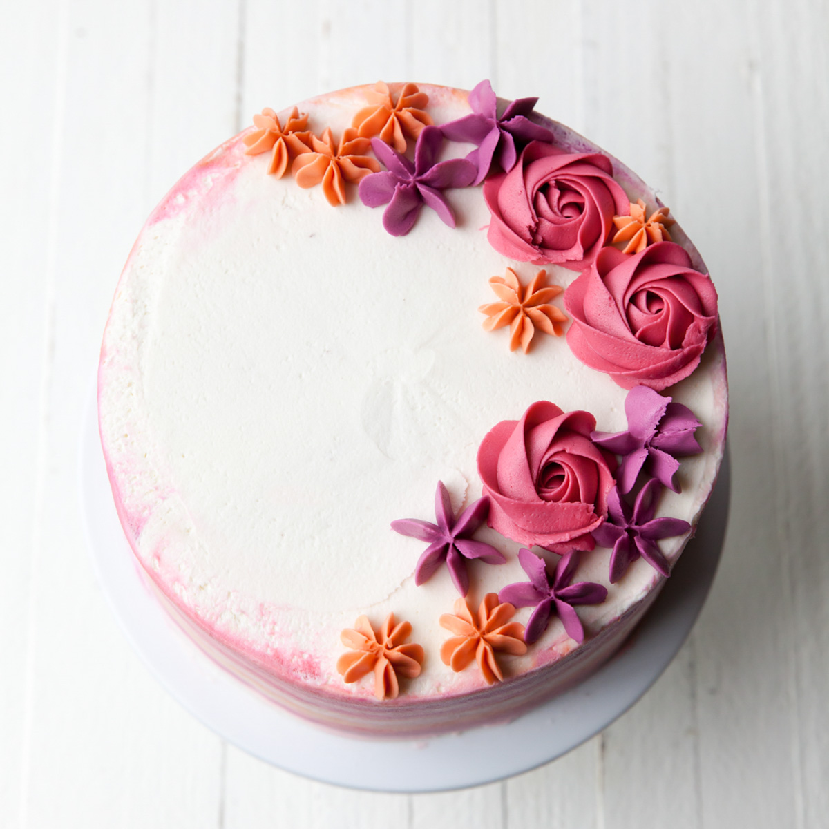 How to make a buttercream flower cake