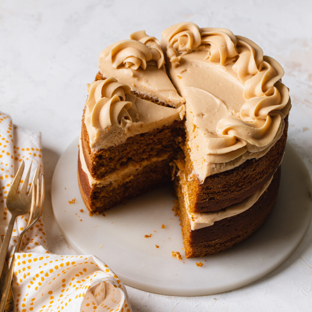 Pumpkin Coffee Cream Cheese Cake