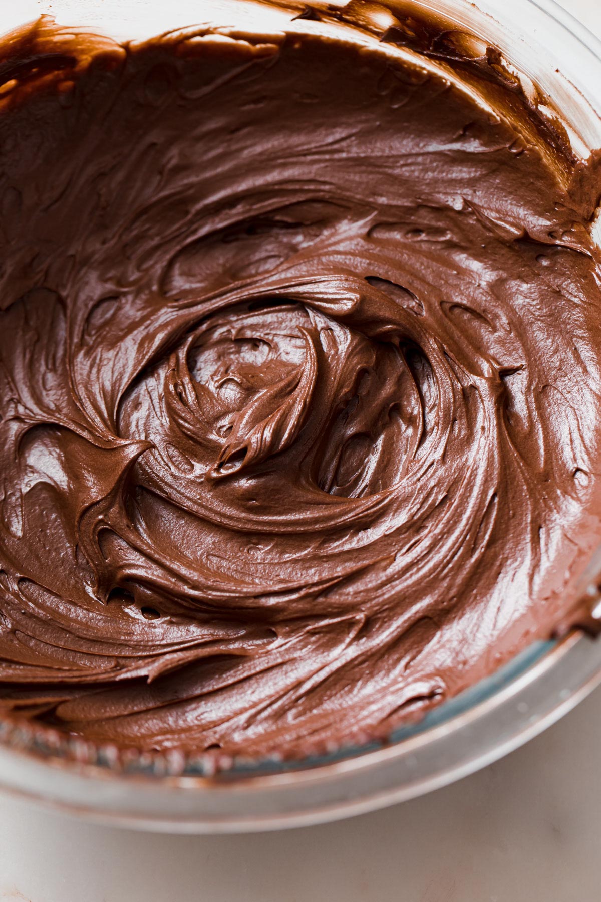 A bowl of freshly whipped ganache
