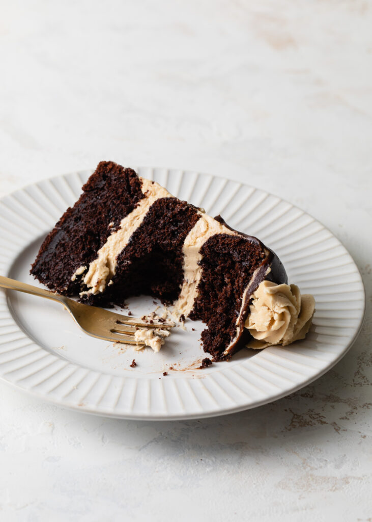 Chocolate Cake with Peanut Butter Frosting - Style Sweet