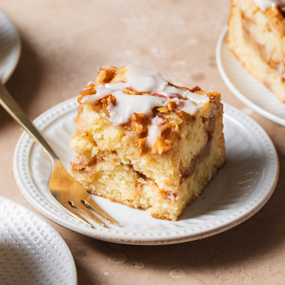 Vegan Vanilla Apple Cinnamon Cake - Home Cooking With Julie Neville