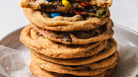 Crispy M&M Cookies - Gills Bakes and Cakes