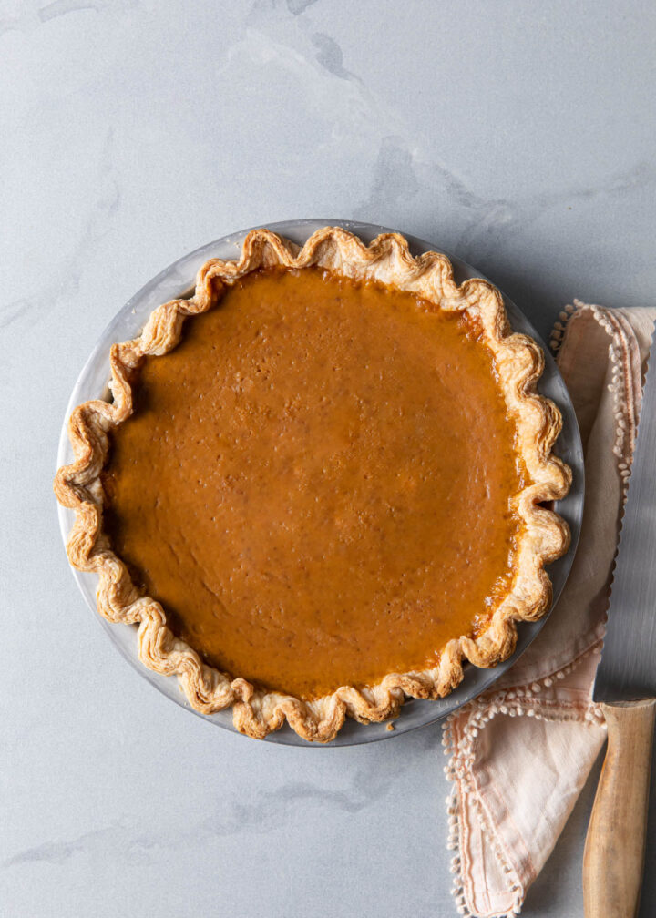 Pumpkin Pie without Evaporated Milk - Style Sweet