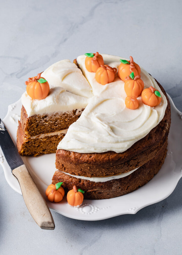 Pumpkin Cake Recipe with Maple Frosting - Style Sweet