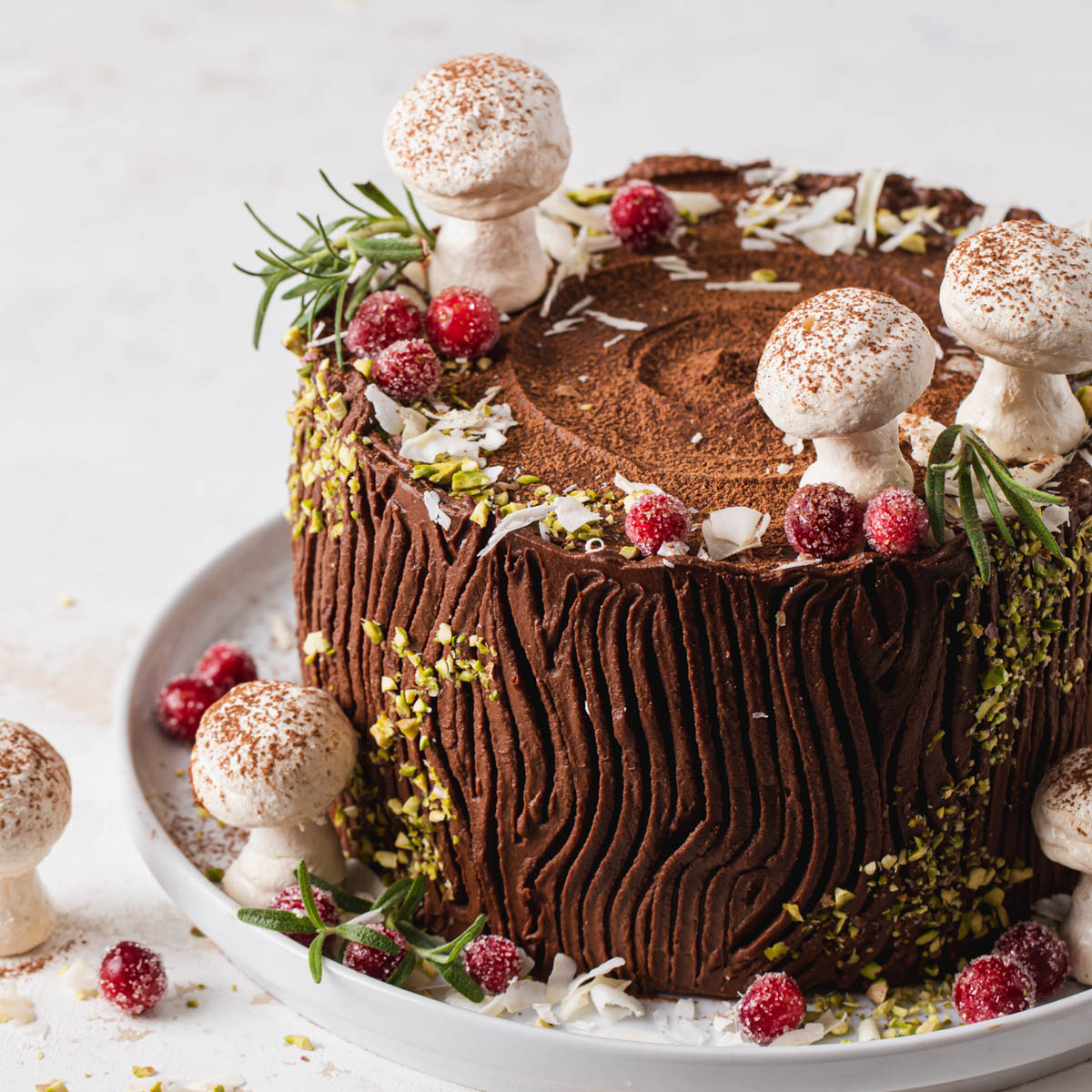 Easy Christmas Tree Cake – A Gluten Free Layered Chocolate Mint Cake