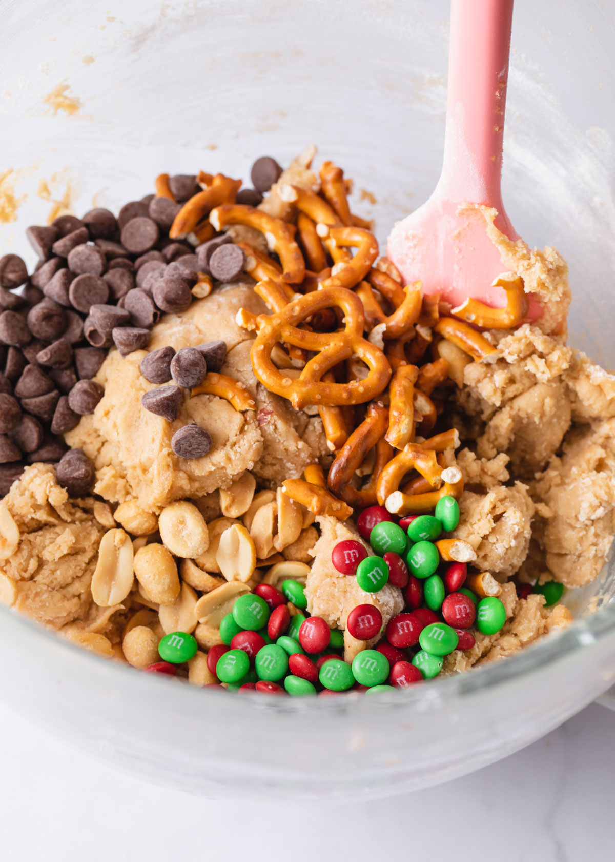 Add the mix-ins to kitchen sink cookies