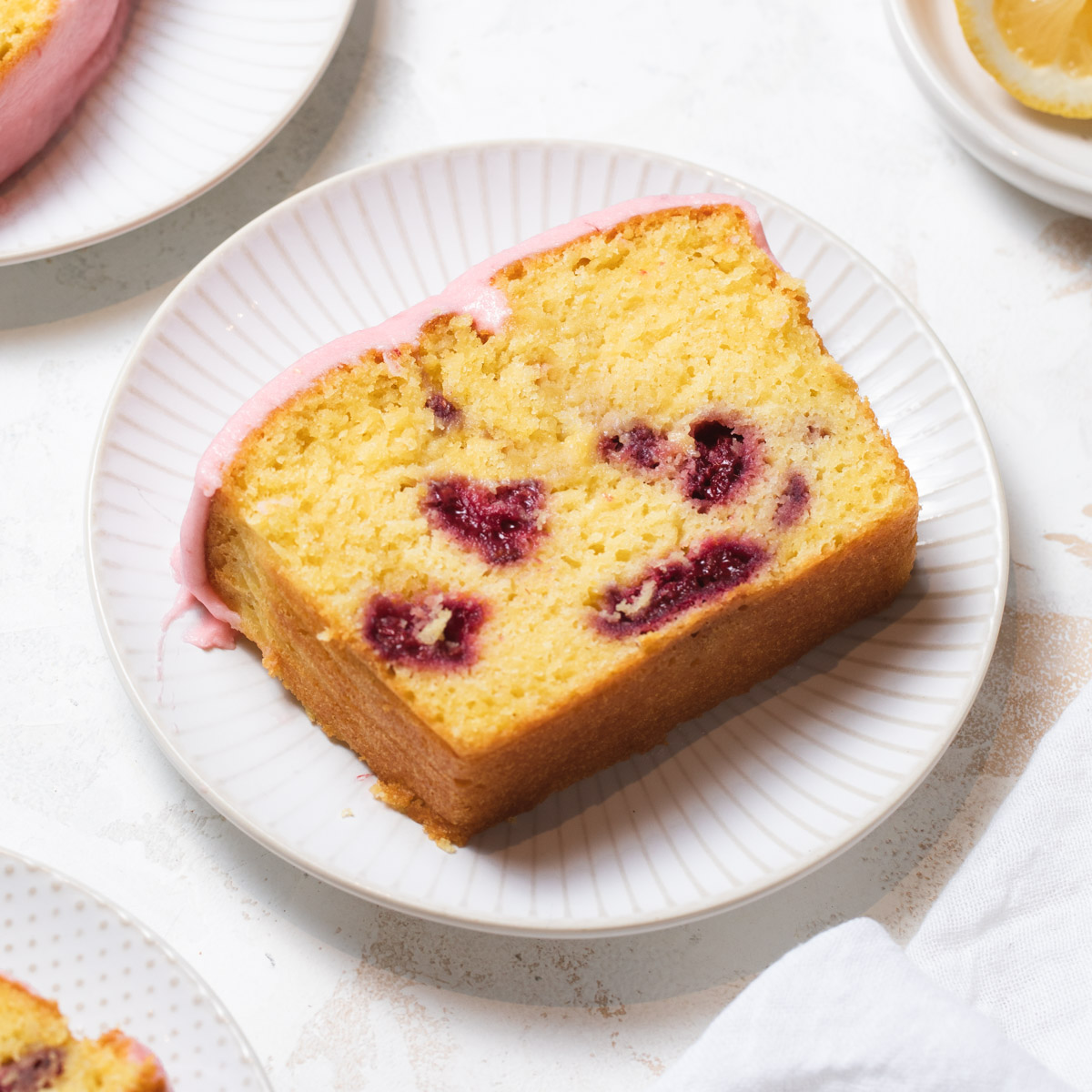 Raspberry Lemon Loaf Style Sweet 3983