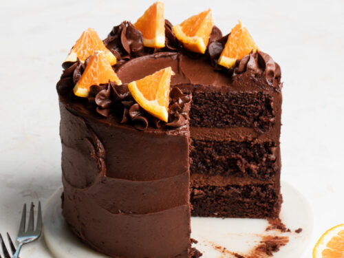 Orange Drizzle Cake with Candied Orange Peel - Nicky's Kitchen Sanctuary
